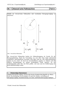 Nr. 1 Atwood´sche Fallmaschine Teil A