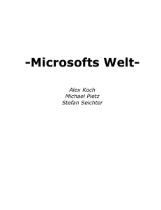 Microsofts Welt