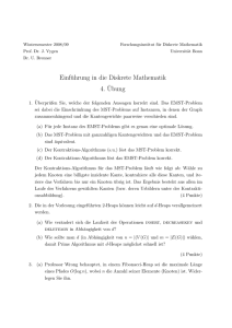 Zettel 4 - Forschungsinstitut für Diskrete Mathematik