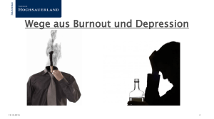 Wege aus Burnout und Depression