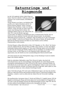 Saturnringe und Ringmonde