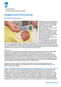 Neugeborenen-Hörscreening