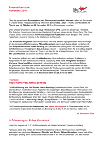Presseinformation November 2016 Premiere Neue Werke von