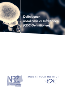 Definitionen nosokomialer Infektionen (CDC