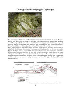 Geologischer Rundgang in Lupsingen