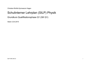 schulinterner Lehrplan GK Q1 - Christian-Rohlfs