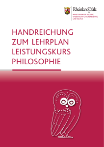 handreichung zum lehrplan leistungskurs philosophie