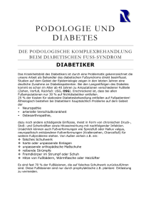 Behandlung von Diabetikern in der Podologie