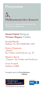 Programm - Duisburger Philharmoniker