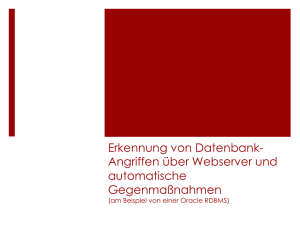 Erkennung von Datenbank-Angriffen über Webserver und