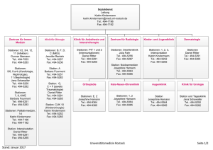 Stand: Januar 2017 Seite 1/2 Universit&auml;tsmedizin Rostock