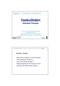 Vaskulitiden — Standard-Therapie - Rheuma