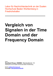 Signale in der Time Domain und in der Frequency Domain