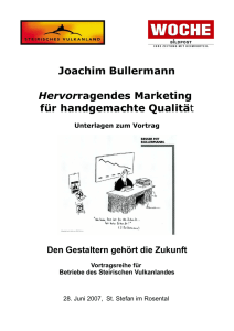 Joachim Bullermann Hervorragendes Marketing für