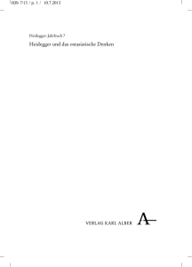 Heidegger und das ostasiatische Denken