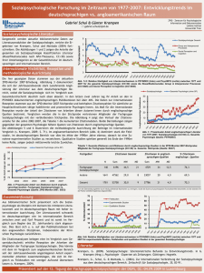 Sozialpsychologische Forschung im Zeitraum von 1977–2007