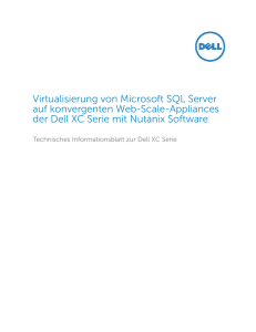 Technisches Informationsblatt zur Dell XC Serie