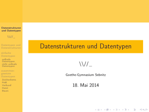 Datenstrukturen und Datentypen