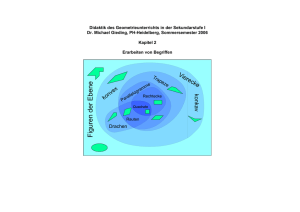 Begriffe im Geometrieunterricht der SI