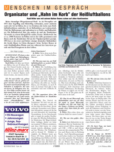 Interview mit Rudi Höfer in der Rundschau (Ausgabe Reutte)