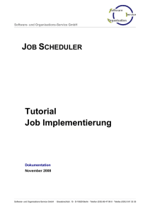 Tutorial Job Implementierung - SOS