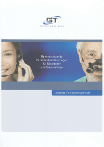 Broschüre - GT people work GmbH