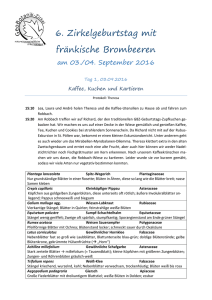 6. Zirkelgeburtstag mit fränkische Brombeeren - GeoBotanik