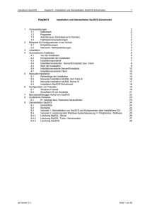 Kapitel II - Installation und Deinstallation SaxSVS