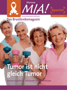 Tumor ist nicht gleich Tumor - Mamma Mia! Das Brustkrebsmagazin