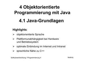 4.1 Java Grundlagen