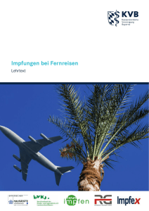 Impfung bei Fernreisen