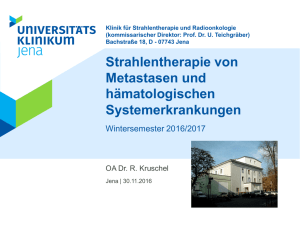 Metastasen und hämatologische Systemerkrankungen