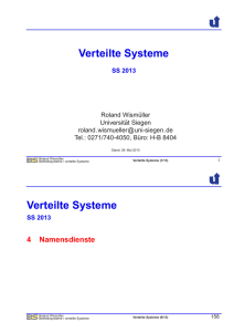 Lehrstuhl "Betriebssysteme und verteilte Systeme"