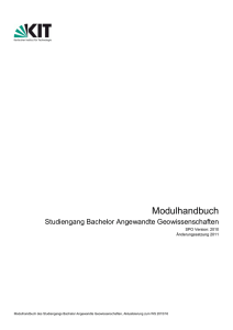 Modulhandbuch - KIT