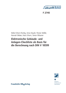 Elektronische Gebäude- und Anlagen-Checkliste