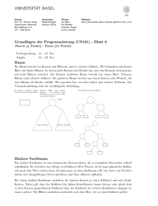 Blatt 8 - Universität Basel | Informatik