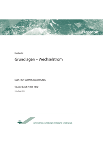 Grundlagen – Wechselstrom Leseprobe