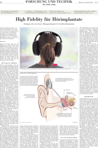 High Fidelity für Hörimplantate