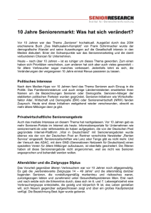 10 Jahre Seniorenmarkt: Was hat sich verändert?