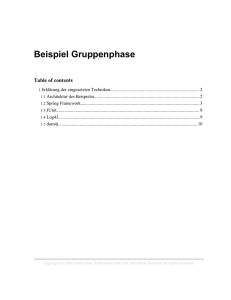 Beispiel Gruppenphase