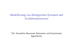 Modellierung von ökologischen Systemen und Evolutionsprozessen