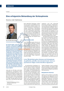 Eine erfolgreiche Behandlung der Schizophrenie