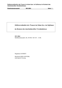 Selbstverständnis der Frauen im Islam bzw