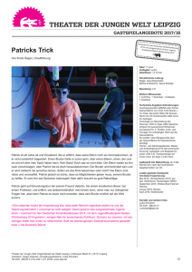 Patricks Trick - Theater der Jungen Welt