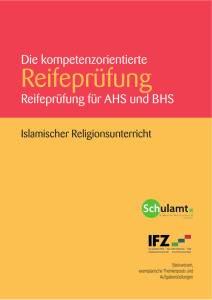 Reifeprüfung für AHS und BHS Die kompetenzorientierte