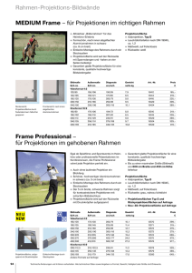 Rahmen-Projektions-Bildwände MEDIUM Frame – für Projektionen
