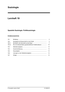 Soziologie Lernheft 19