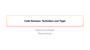 Code Reviews: Techniken und Tipps