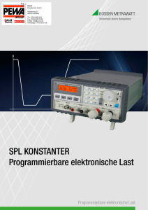 SPL KONSTANTER Programmierbare elektronische Last