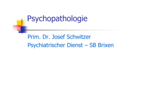 Ps chopathologie Psychopathologie